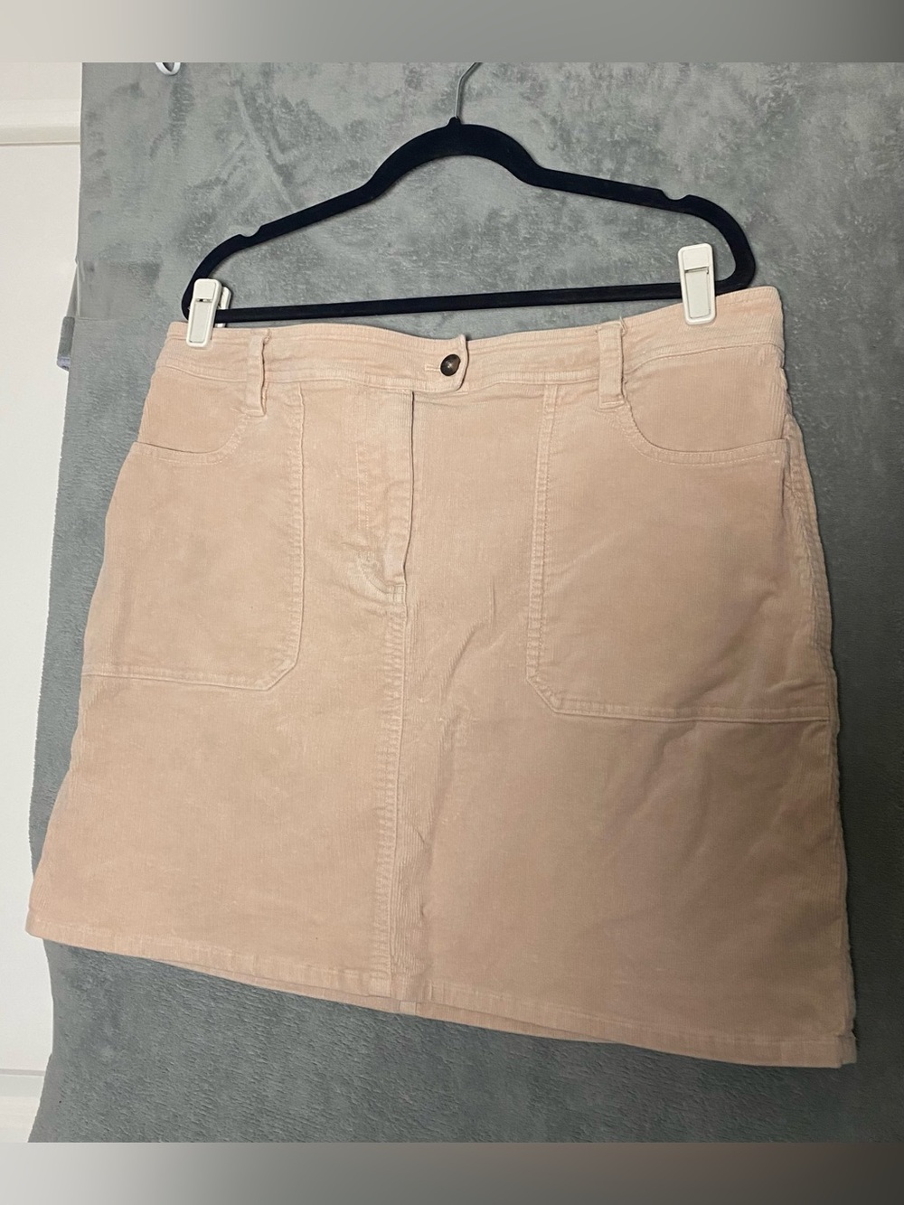 Boden Women’s Corduroy Mini Skirt in Light Blush size 14 regular fall casual